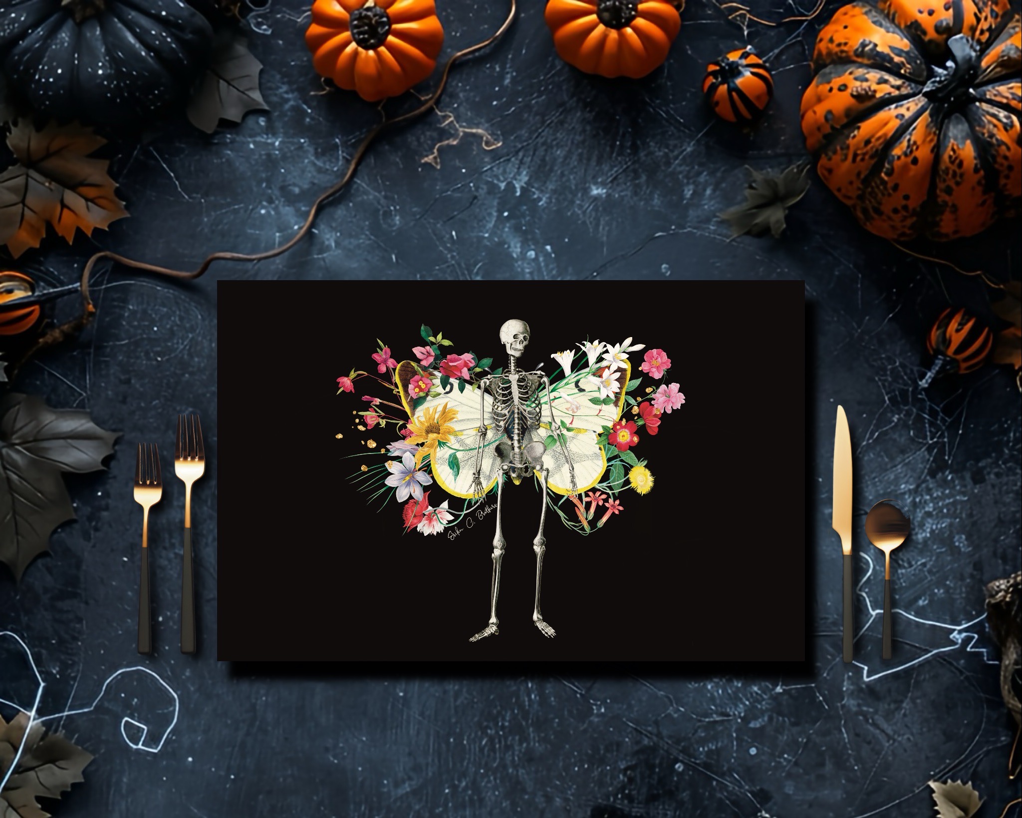 Day of the Dead 2025 paper placemats double-sided print - Image 2 1
