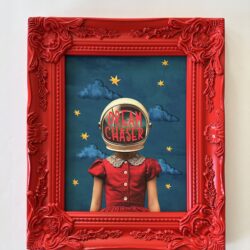 Dream chaser, Art Print in Ornate Pink Wood Frame (8x10) 1