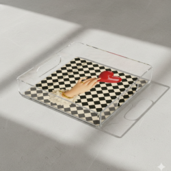 Hand with Heart, Acrylic Tray