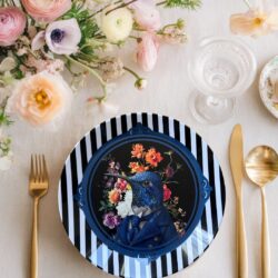 Society in Bloom - party plate Mr. Hummingbird