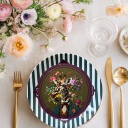 Society in Bloom - party plate Mr. Giraffe