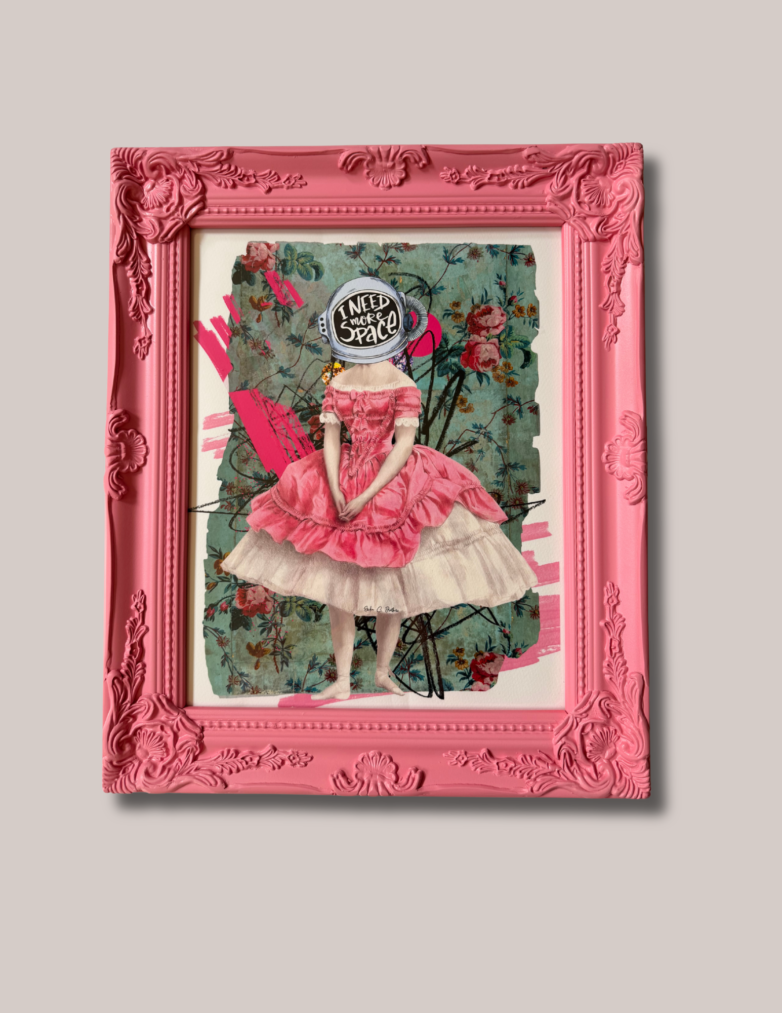 I need more space 8"x10" pink frame