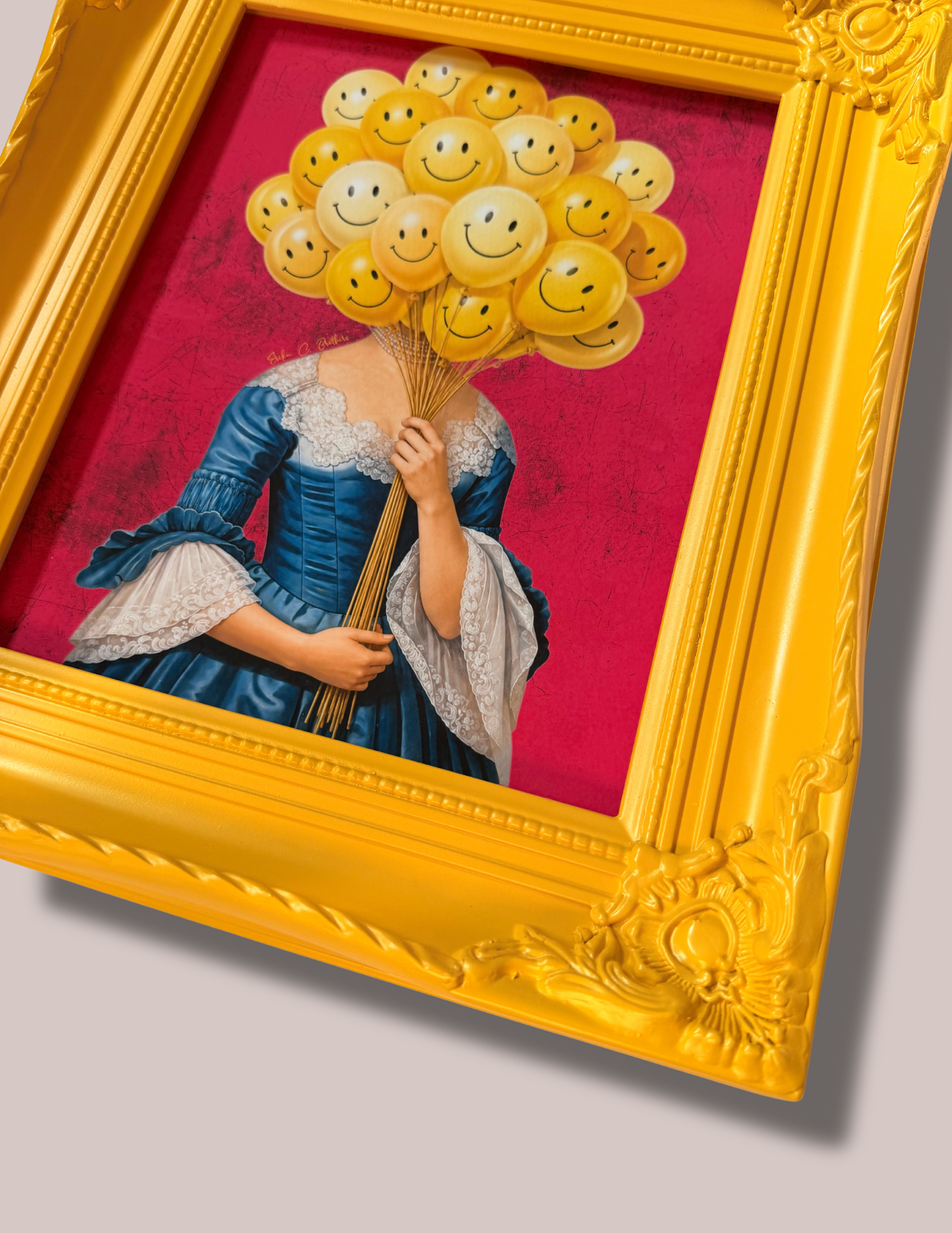 Smiley Balloons | Smiley Face Wall Art by Erika C. Brothers - Image 2