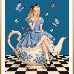 Tea in Wonderland | Whimsical Wall Art for Tea & Coffee Lovers